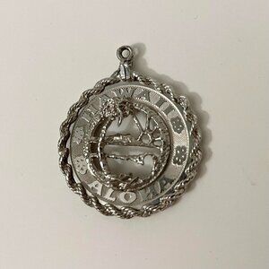 Vintage Crea Sterling Silver Hawaii Charm No Loop